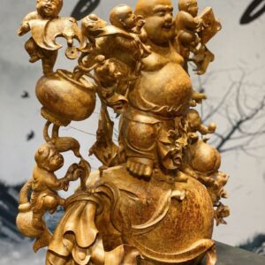 Tượng Di Lặc Ngũ Tiểu Đứng Bao Tiền