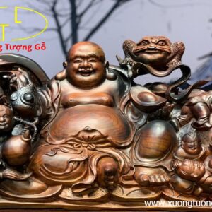 Di Lặc Ngũ Phúc Ngự Bên Cóc