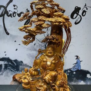 Tượng Phật Di Lặc Tam Tiểu Ngồi Tùng