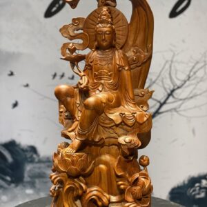 Tượng Phật Quan Âm Ngồi Gỗ Hương