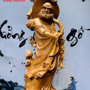 Đạt Ma Đứng Rồng Hương Đá Pho 1M