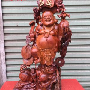 Tượng Di Lạc Tam Tiểu Ôm Gốc Sâm