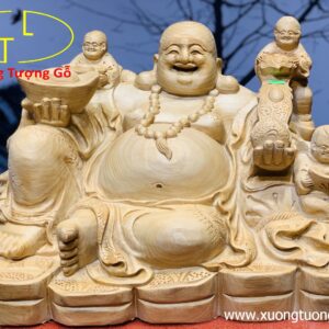 Di Lặc Tam Tiểu Cầm Thỏi Vàng Ngọc Am