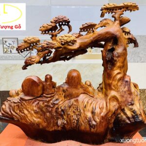 Di Lặc ngũ tiểu ngồi tùng gỗ hương ta.