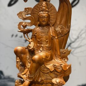Tượng Phật Quan Âm Ngồi Gỗ Hương