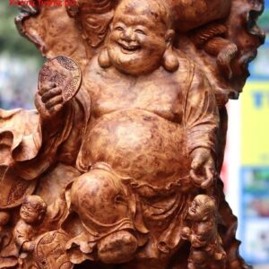 Di Lặc Ngũ Tiểu Đứng Đồng Xu Tiền Nu Hương