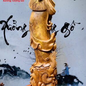 Đạt Ma Đứng Rồng Hương Đá Pho 1M