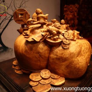 Tượng Phật Di Lặc Ngũ Tiểu Ngồi Bao Tiền