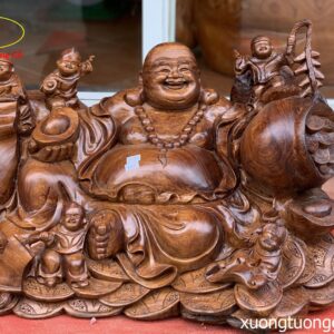 Tượng Phật Di Lặc Ngũ Tiểu Gỗ Cẩm