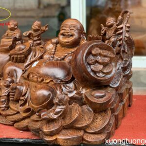 Tượng Phật Di Lặc Ngũ Tiểu Gỗ Cẩm
