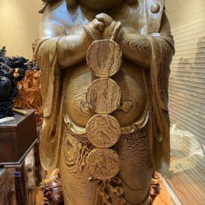 Tượng Di Lặc Chúc Phúc Mun Đuôi Công