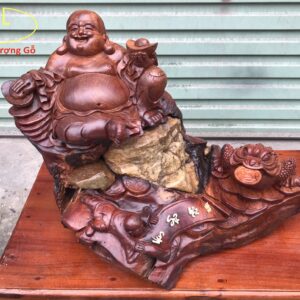 Tượng Di Lặc Nhất Tiểu Ôm Đá Tự Nhiên