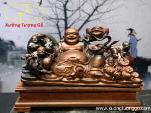 Di Lặc Ngũ Phúc Ngự Bên Cóc