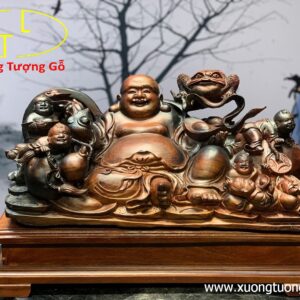 Di Lặc Ngũ Phúc Ngự Bên Cóc