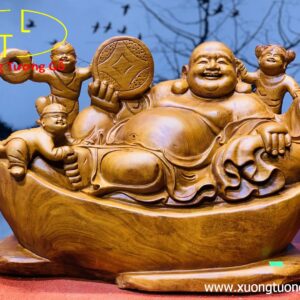 Di Lặc Tam Tiểu Ngồi Thỏi Vàng