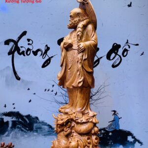 Đạt Ma Đứng Rồng Hương Đá Pho 1M
