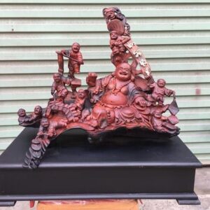Di Lặc Cửu Tiểu Gỗ Trắc Đỏ Đen