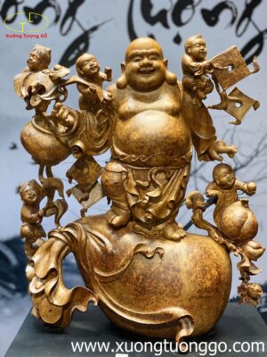 Tượng Di Lặc Ngũ Tiểu Đứng Bao Tiền