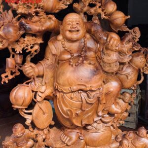 Di Lặc Ngũ Tiểu Vác Cành Đào Hương Ta