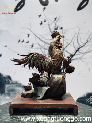 Tượng Gia Đình Gà Hoa Đồng Tiền