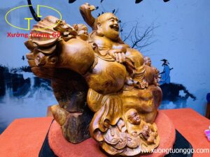 Di Lặc Tam Tiểu Vác Gậy Như ý Hương