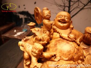 Tượng Phật Di Lặc Ngũ Tiểu Ngồi Bao Tiền