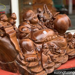 Tượng Phật Di Lặc Ngũ Tiểu Gỗ Cẩm