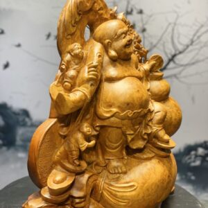 Tượng Di Lặc Ngũ Tiểu Vác Cành Đào