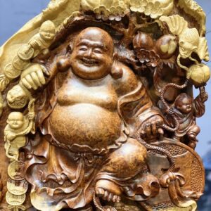 Tượng Phật Di Lặc Tam Tiểu Đứng Hồ Lô