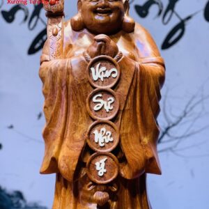 Di Lặc Chúc Phúc Gỗ Hương