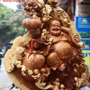 Di Lặc 5 Tiểu Vác Đào Đứng Gậy Như Ý Nu Hương
