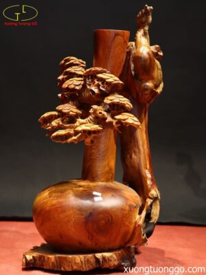 Bình Bon Sai Gỗ Hương