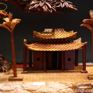 Tiểu Cảnh Cây Đa Giếng Nước Gỗ Hương