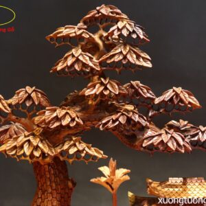 Tiểu Cảnh Cây Đa Giếng Nước Gỗ Hương
