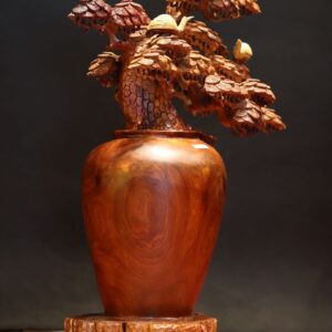 Bình Bon Sai Gỗ Hương