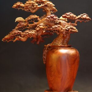 Bình Bon Sai Gỗ Hương