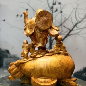 Tượng Phật Di Lặc nhị tiểu đứng bao tiền