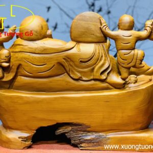 Di Lặc Tam Tiểu Ngồi Thỏi Vàng