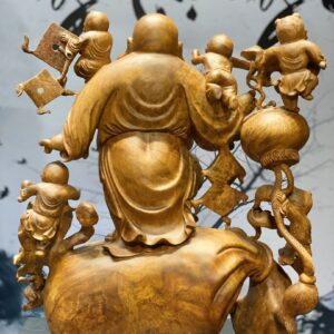 Tượng Di Lặc Ngũ Tiểu Đứng Bao Tiền
