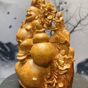 Tượng Di Lặc Ngũ Tiểu Vác Cành Đào