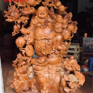 Di Lặc Ngũ Tiểu Vác Cành Đào Hương Ta