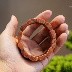 Vòng Tay Gỗ Nu Huyết Long Bản Dẹt