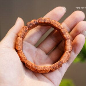 ( Bản Cao Cấp ) - Vòng Tay Gỗ Nu Huyết Long Bản Vuông