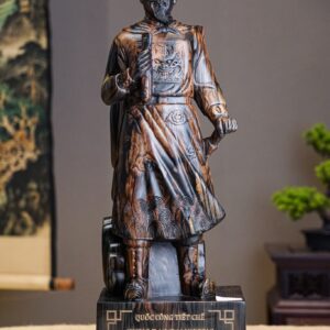 Tượng Hưng Đạo Đại Vương Gỗ Mun Hoa 60