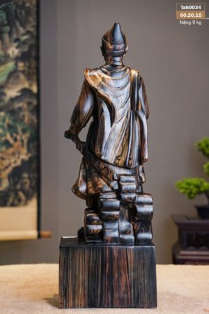 Tượng Hưng Đạo Đại Vương Gỗ Mun Hoa 60