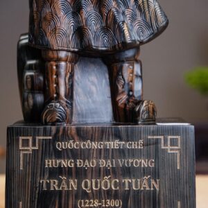 Tượng Hưng Đạo Đại Vương Gỗ Mun Hoa 60