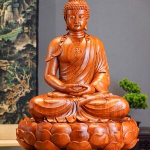 Tượng Phật A Di Đà Gỗ Hương