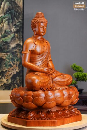 Tượng Phật A Di Đà Gỗ Hương