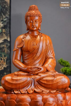 Tượng Phật A Di Đà Gỗ Hương