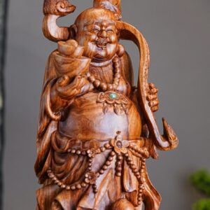Tượng Di Lặc Ngũ Phúc Phục Lân - Gỗ Sưa